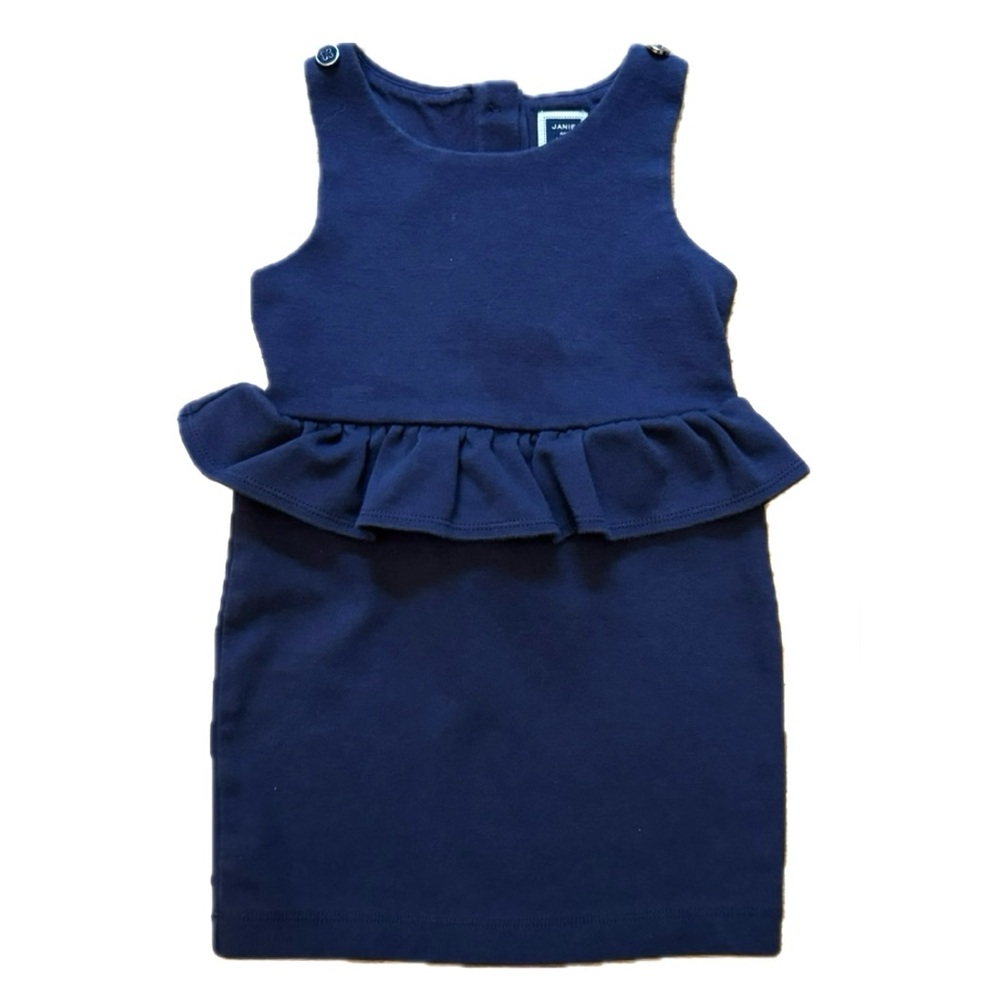 Janie and Jack Blue Peplum Dress Size 2T